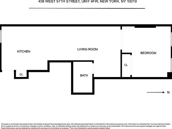 2nd image of 458 W 57th St #4FW