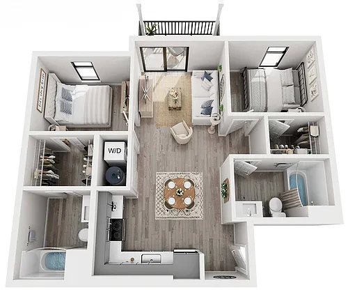 Floor plan 2X2 A