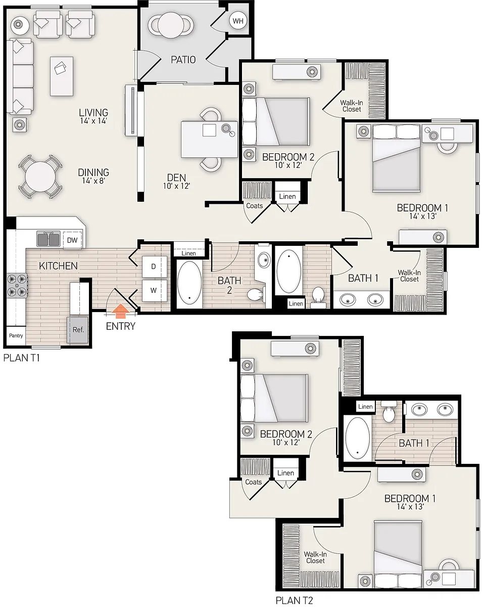 Floor plan Plan T