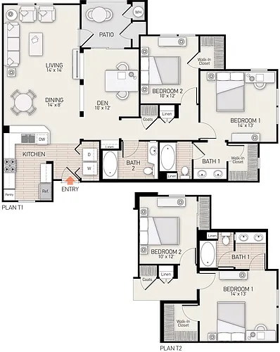 Floor plan Plan T