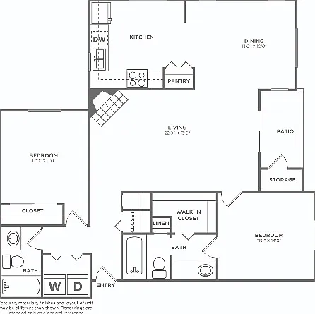 B4Q | 2 bed 2 bath | 1277 sq ft B4Q | 2 bed 2 bath | 1277 sq ft