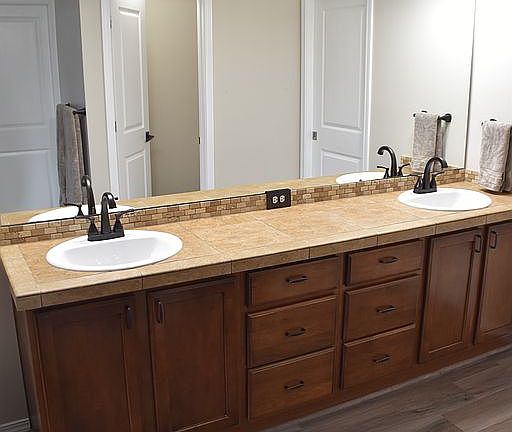 Master bath vanity