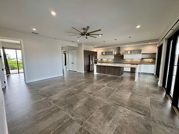 Living Area and Kitchen