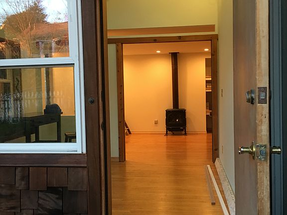 View through front door from front porch.
