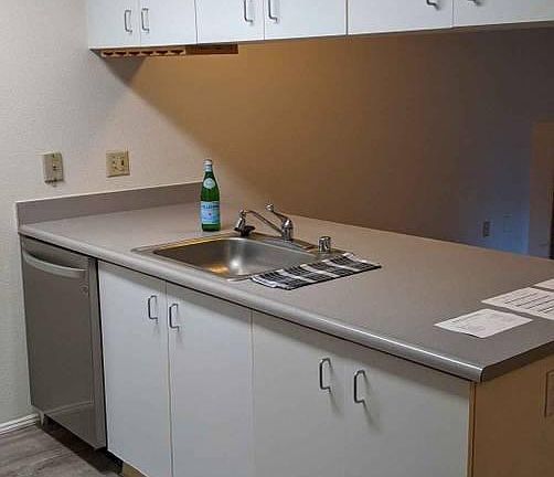 01 Kitchen counter open to living room