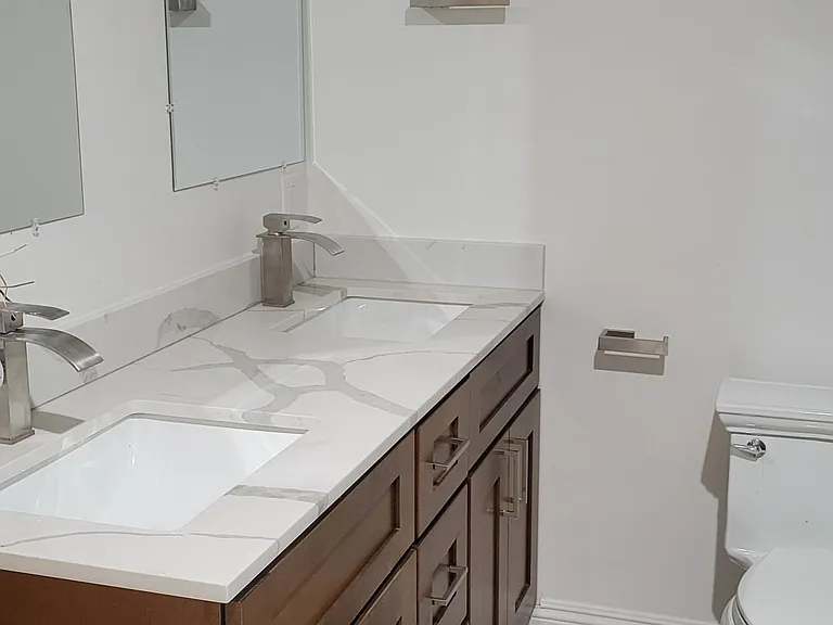 Completely remodeled, bathrooms with high-end fixtures and contemporary finishes.
