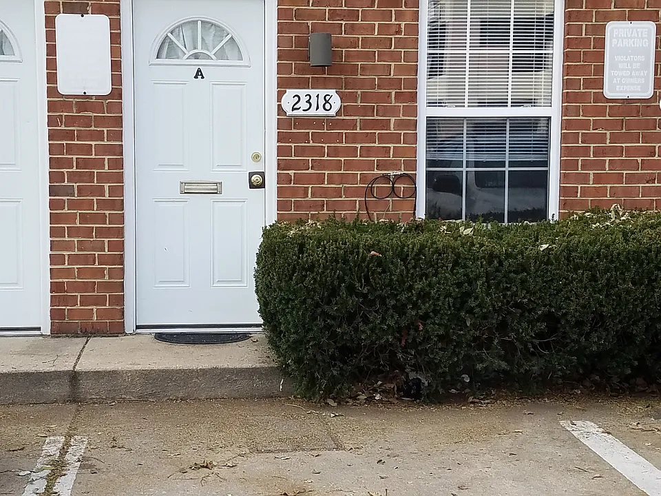 Front door w parking space