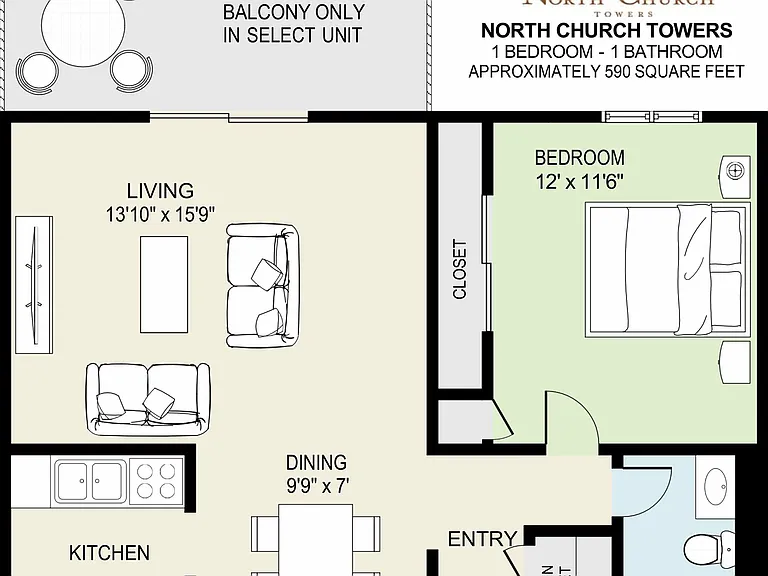 North Church Towers Apartments — Photo 12