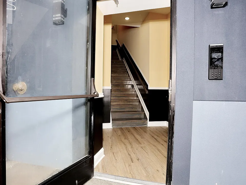 Secured entrance.