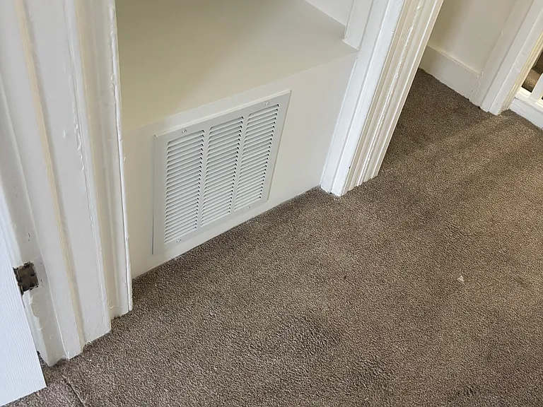 Hallway Closet and Heating Return.