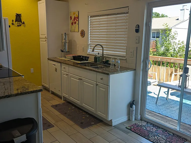 Kitchen and back deck