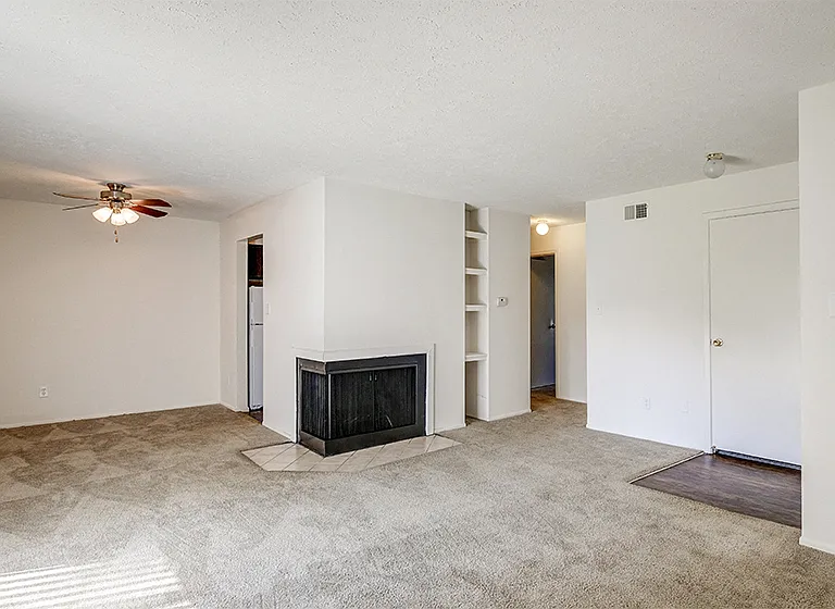 Apartment Living Room at The Woods of Eagle Creek