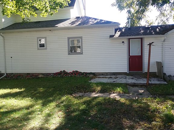 small patio in back