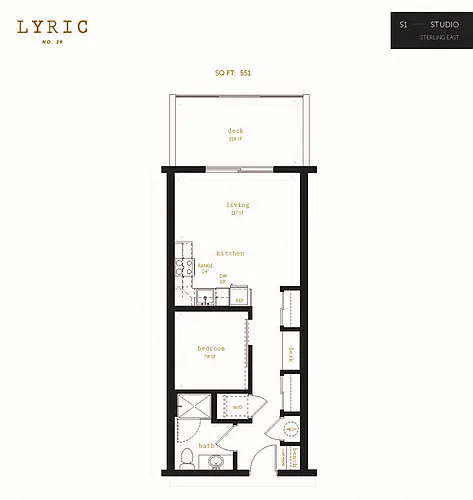 Floor plan Sterling East