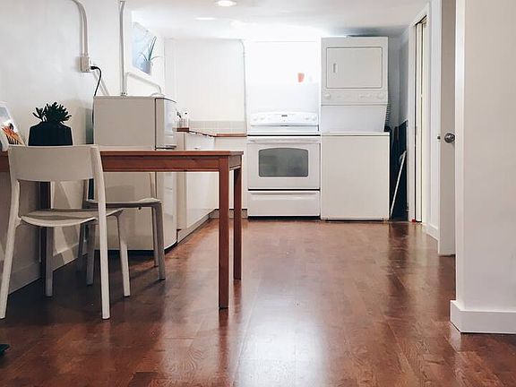 Studio apartment in basement, with separate entrance.
