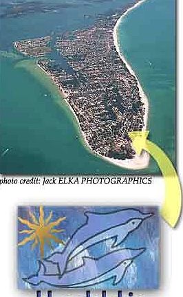 Tip of the island separating Tampa Bay from the Gulf of Mexico