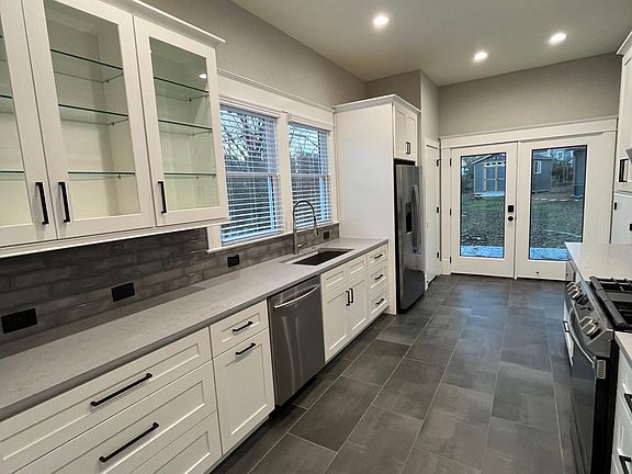 Spacious galley kitchen
