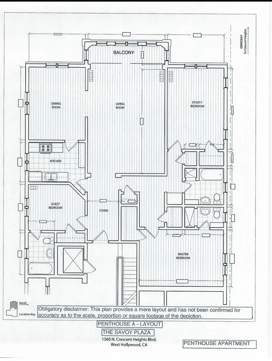 Floor plan 3-Bedroom Units