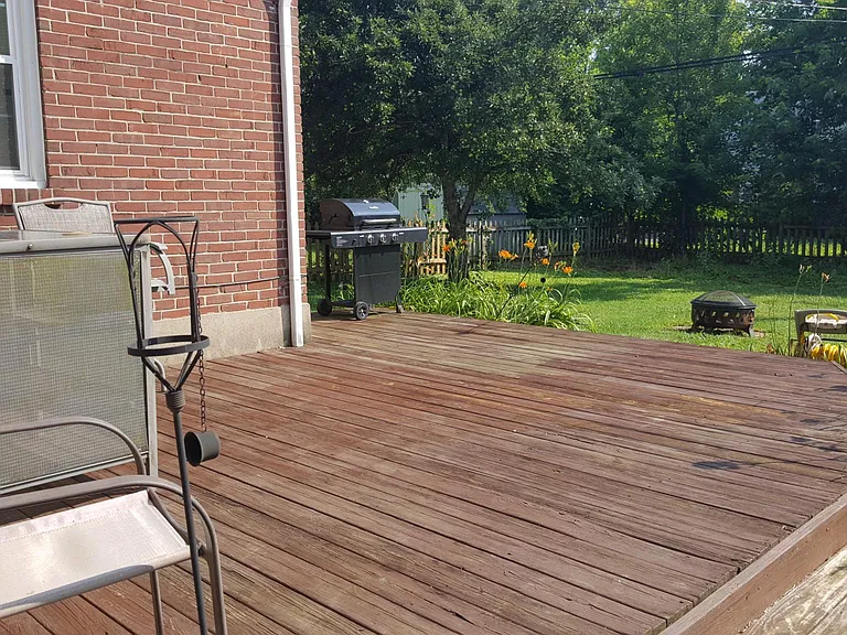 Back patio with grill