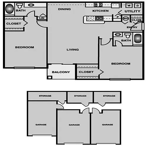 Floor plan PALB, PALB-R