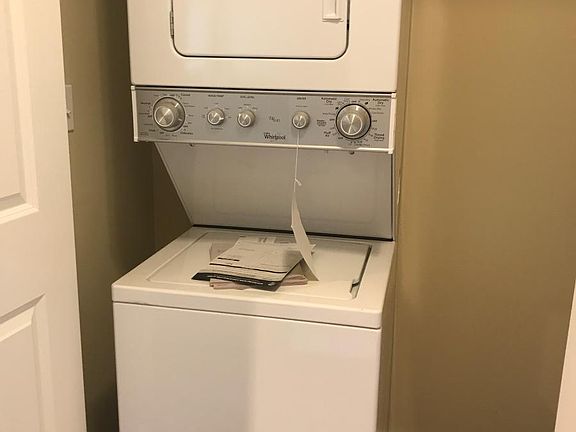 Washer and dryer in unit