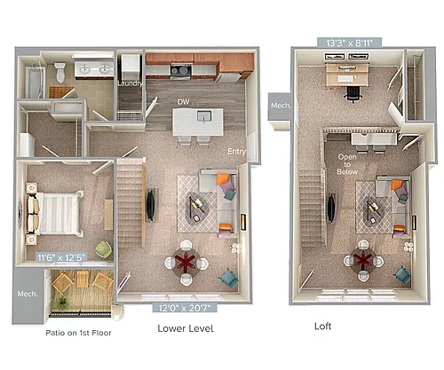 Floor plan A2L-2-991sq