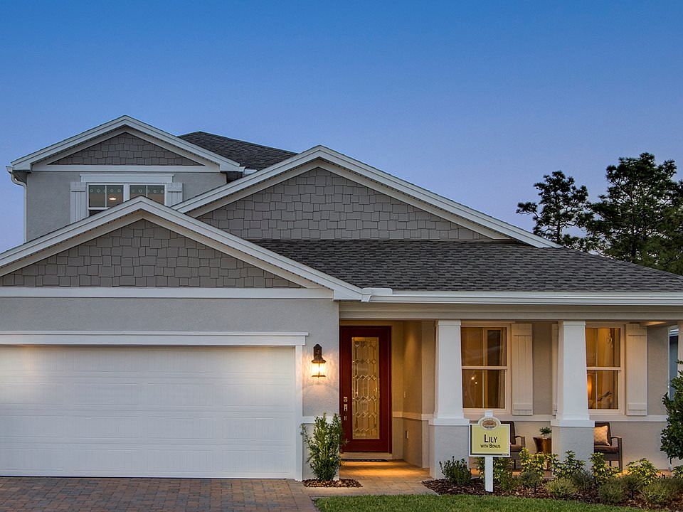 Front Elevation at Dusk