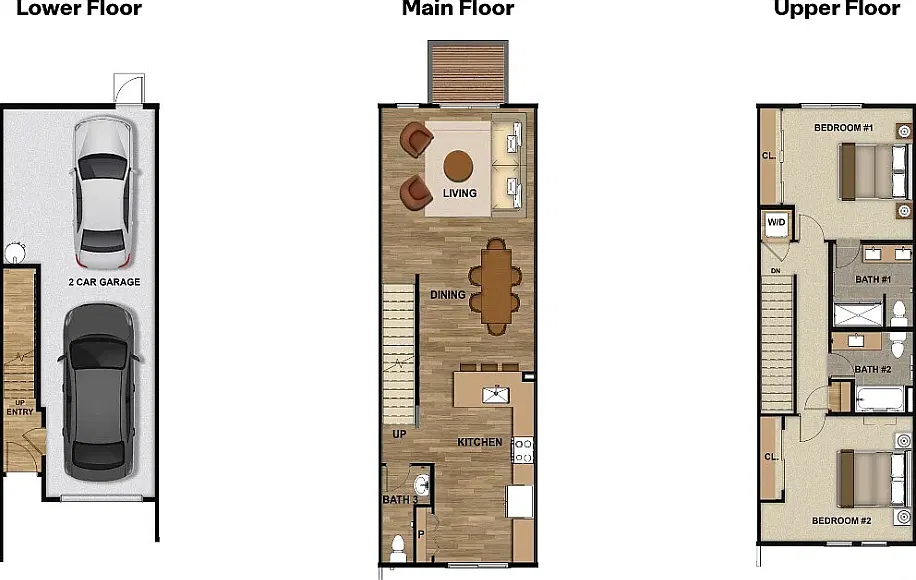 2 bed, 2.5 bath, 1445 sqft, $2,995 — Photo 3
