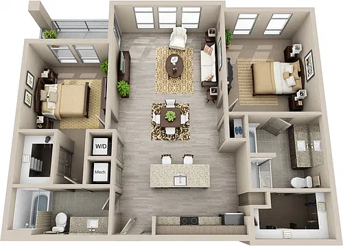 Floor plan B3G