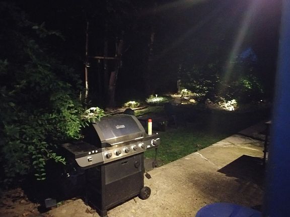 Backyard at Night