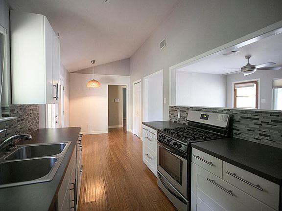Kitchen with area for dining table