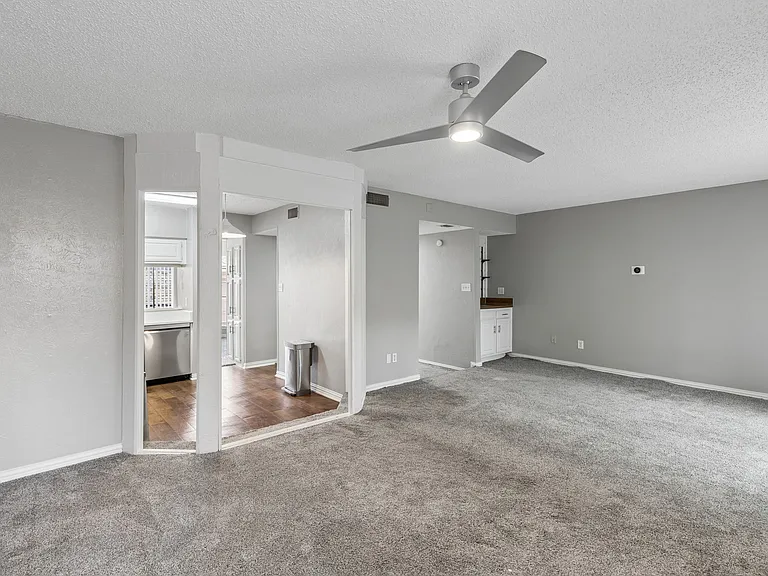 Living Room into Kitchen