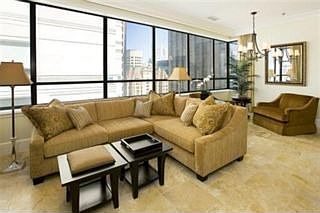 Living Room with city view