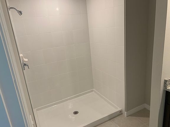 Master bedroom walk-in shower