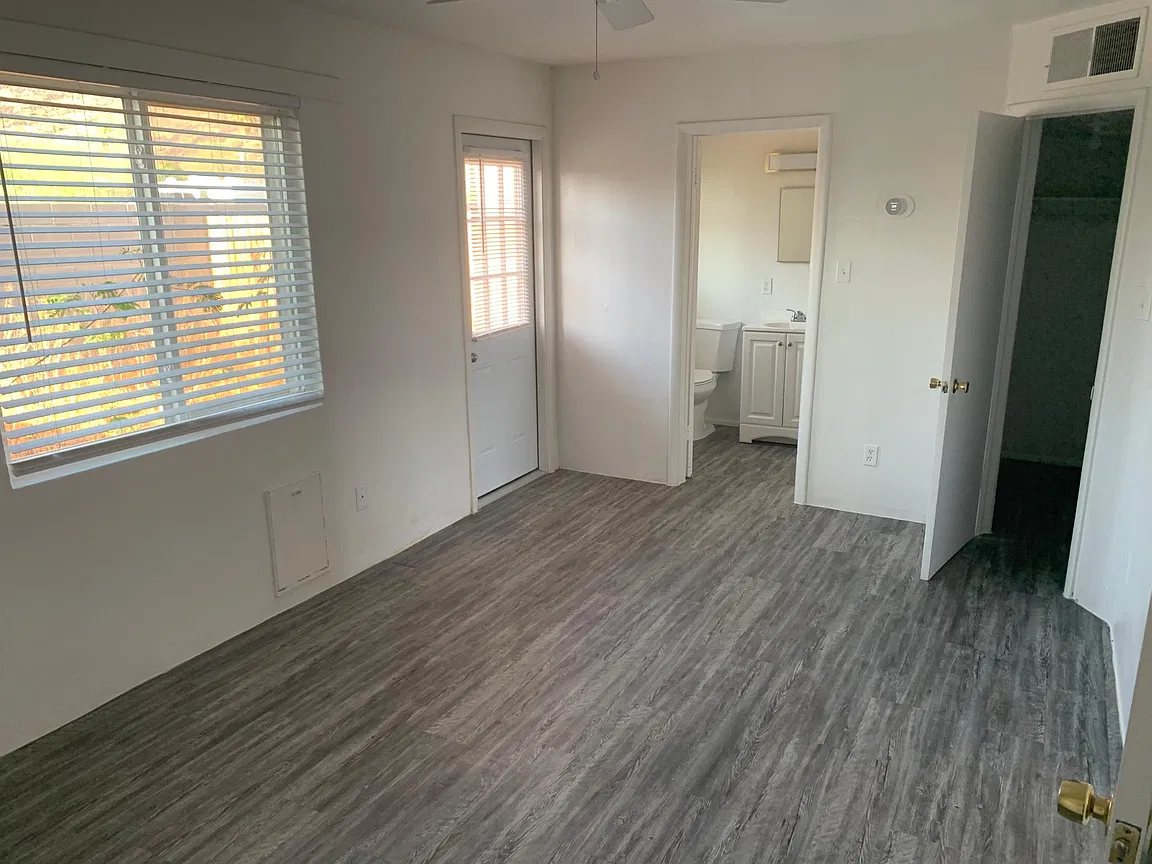 Unfurnished apartment interior — apartment 16 at Foothills Villas.