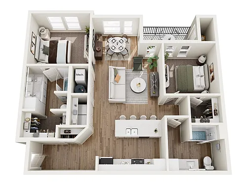 Floor plan 2B
