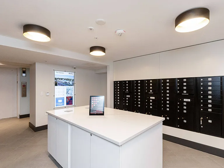 The Stanton mailroom