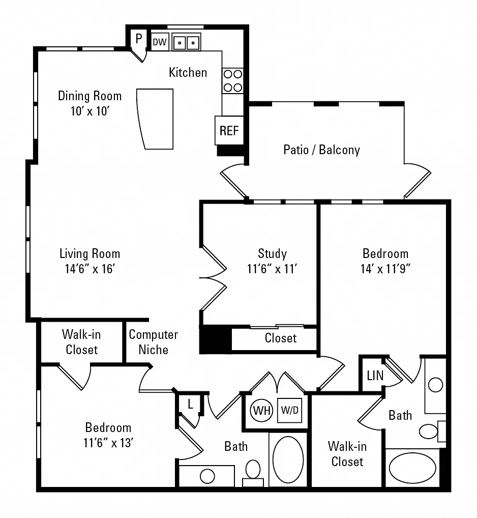 Floor plan 2B