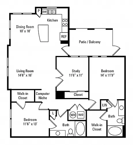 Floor plan 2B