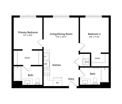 Floor plan 2B