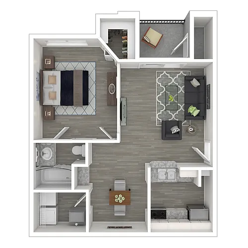 Floor plan The Azalea - Renovated