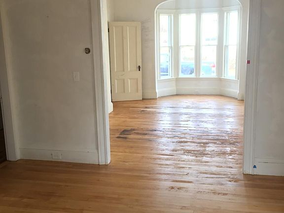 Large bay windows off of the living room