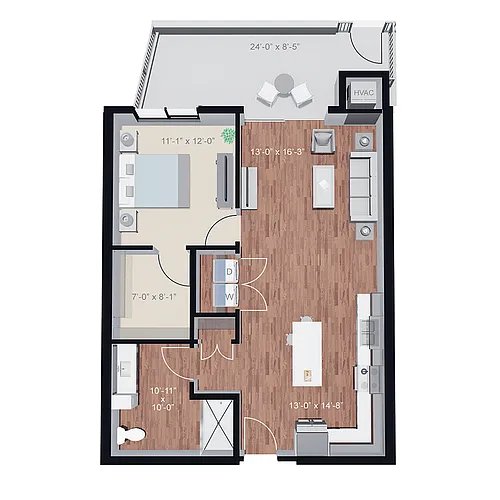 Floor plan Leaf Ada