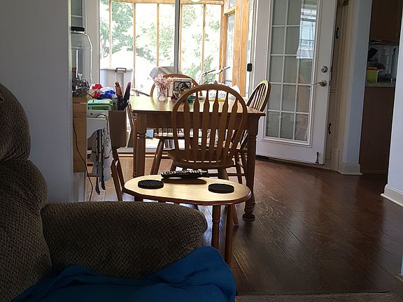 Dining room. French door to deck