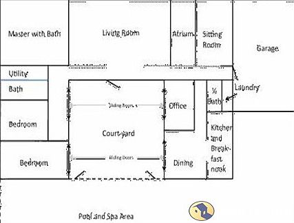 Rough sketch of home layout