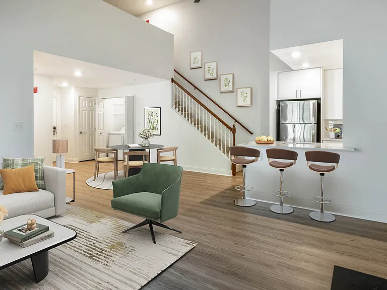 Living Room with Hard Surface Flooring