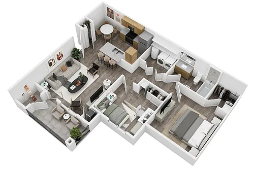 Floor plan The Willow - 2x1