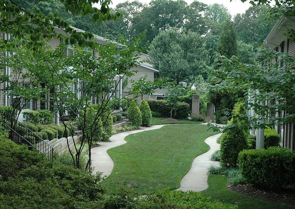 View from front of complex