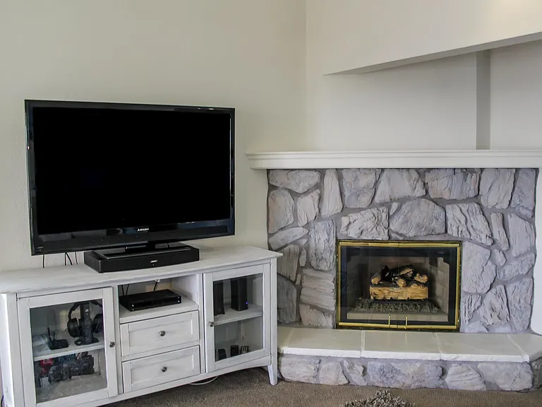 Fireplace in living room