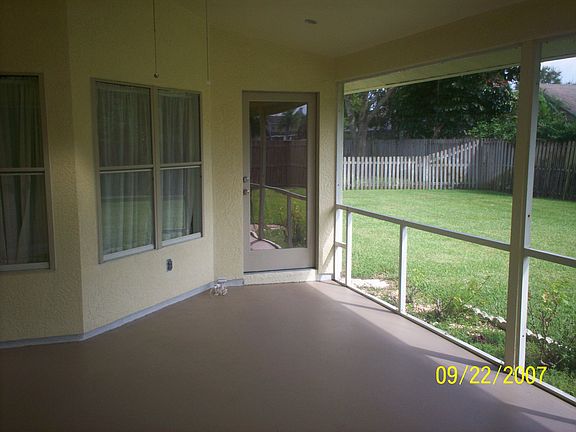 Screened in back porch